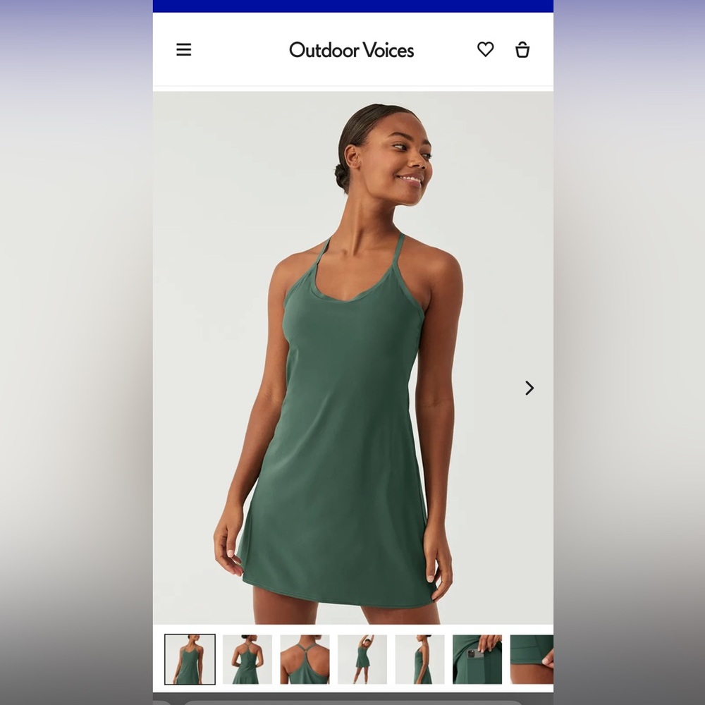 Outdoor Voices Evergreen Exercise Dress